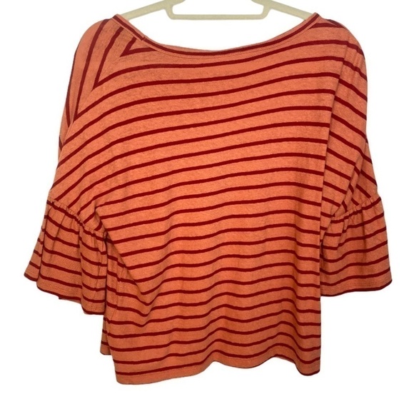 MADEWELL Flare Bell Short Sleeve Blouse Size XXS - Picture 3 of 4